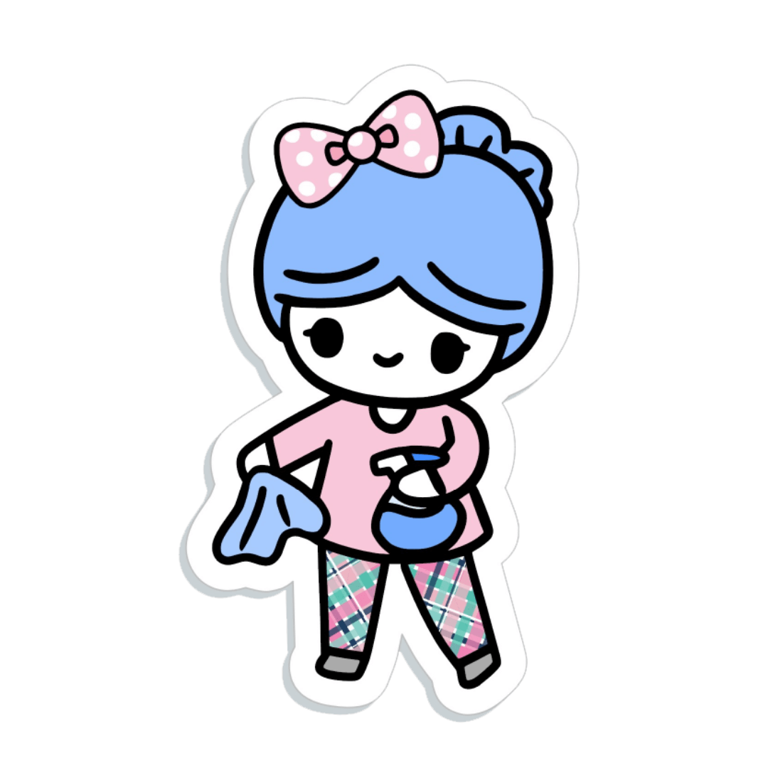 Doodle Girl Minis ~ Cleaning/Dusting