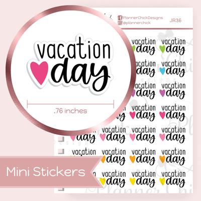 Vacation Day ~ Mini Stickers