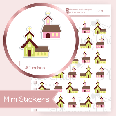Churches ~ Mini Stickers