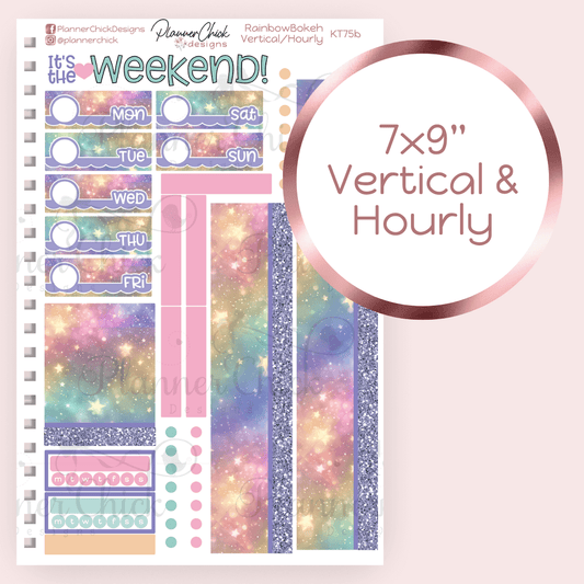 Rainbow Bokeh ~ Washi & Date Covers