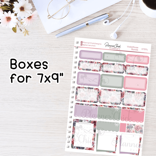 Violet Rose ~ 1.5" Boxes