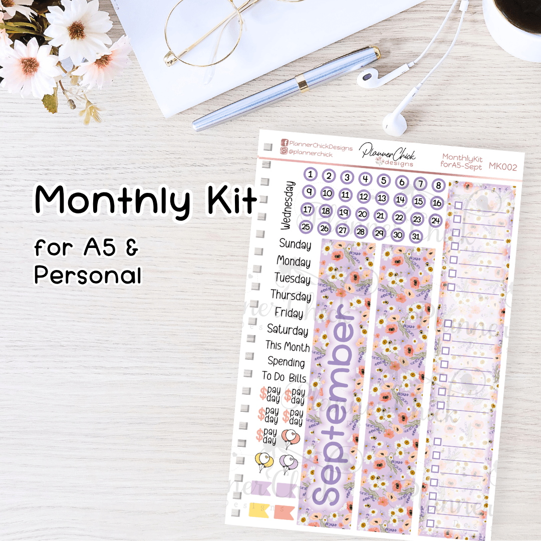 Monthly Kit for A5 ~ September
