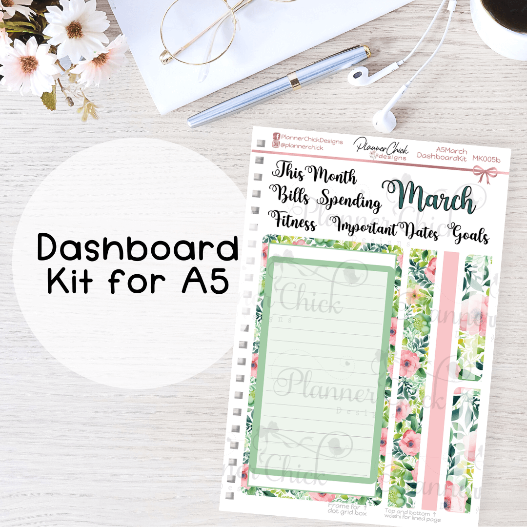 Monthly & Dashboard Kits ~ Spring Day (for March)