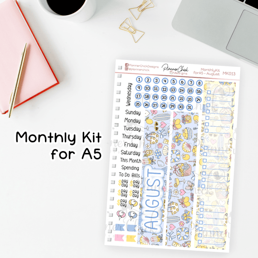 Monthly Kit for A5 ~ August