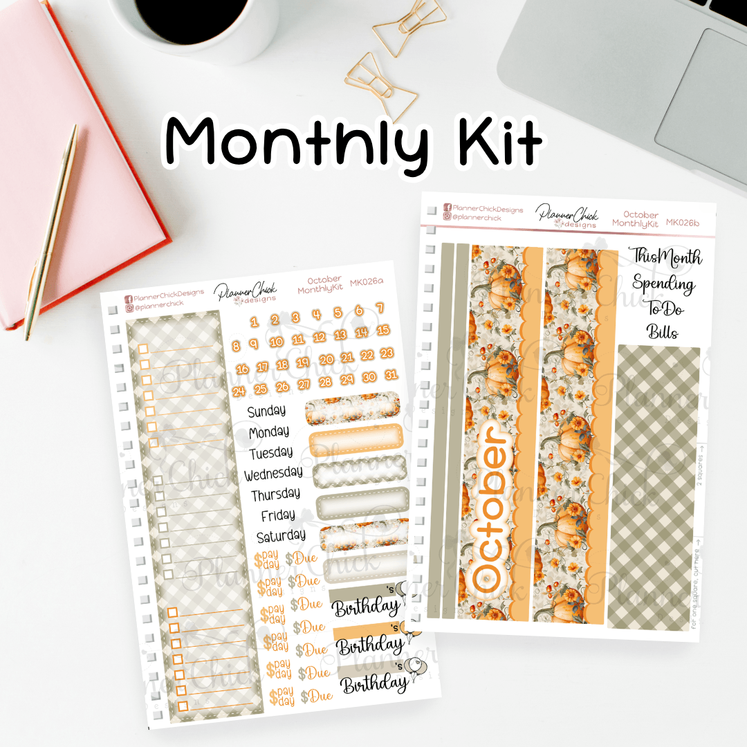 Monthly Kit for 7x9" ~ October