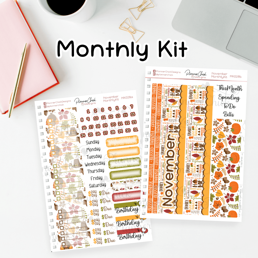 Monthly Kit for 7x9" ~ November