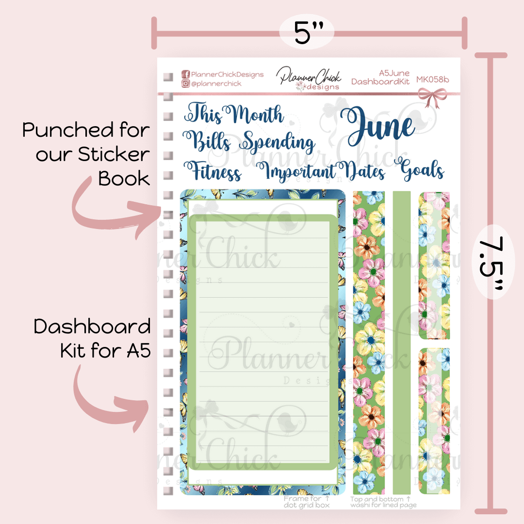 Monthly & Dashboard Kits ~ Summer Meadow (for June)