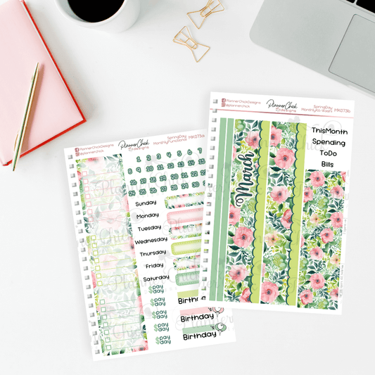 Monthly & Dashboard Kits ~ Spring Day (for March)