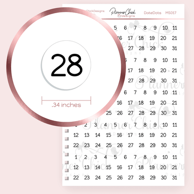 Date Dots for Date Covers