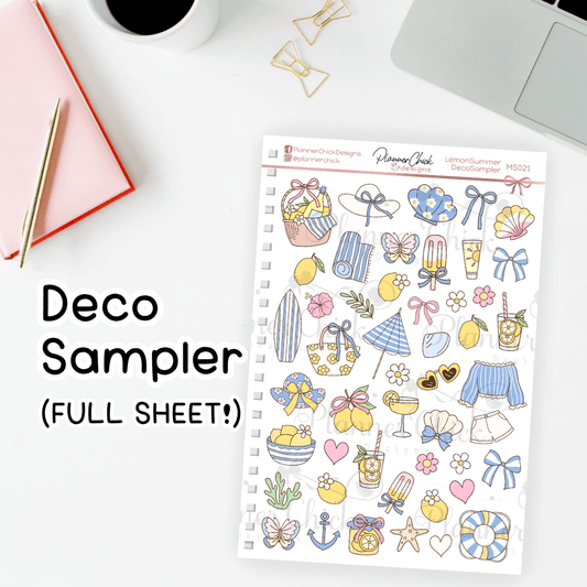 Lemon Summer ~ Decorative Sampler (FULL Sheet!)