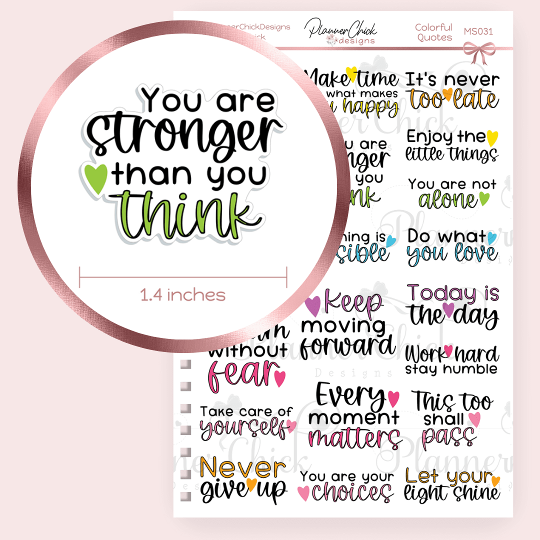 Colorful Inspirational Quotes