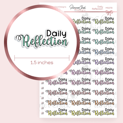 Daily Reflection Planner Stickers
