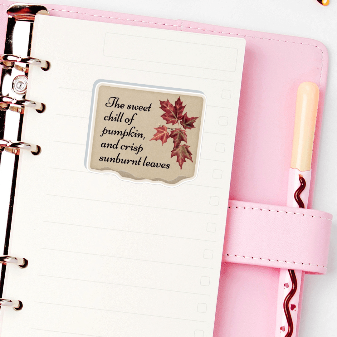 Autumn Quotes Planner Stickers