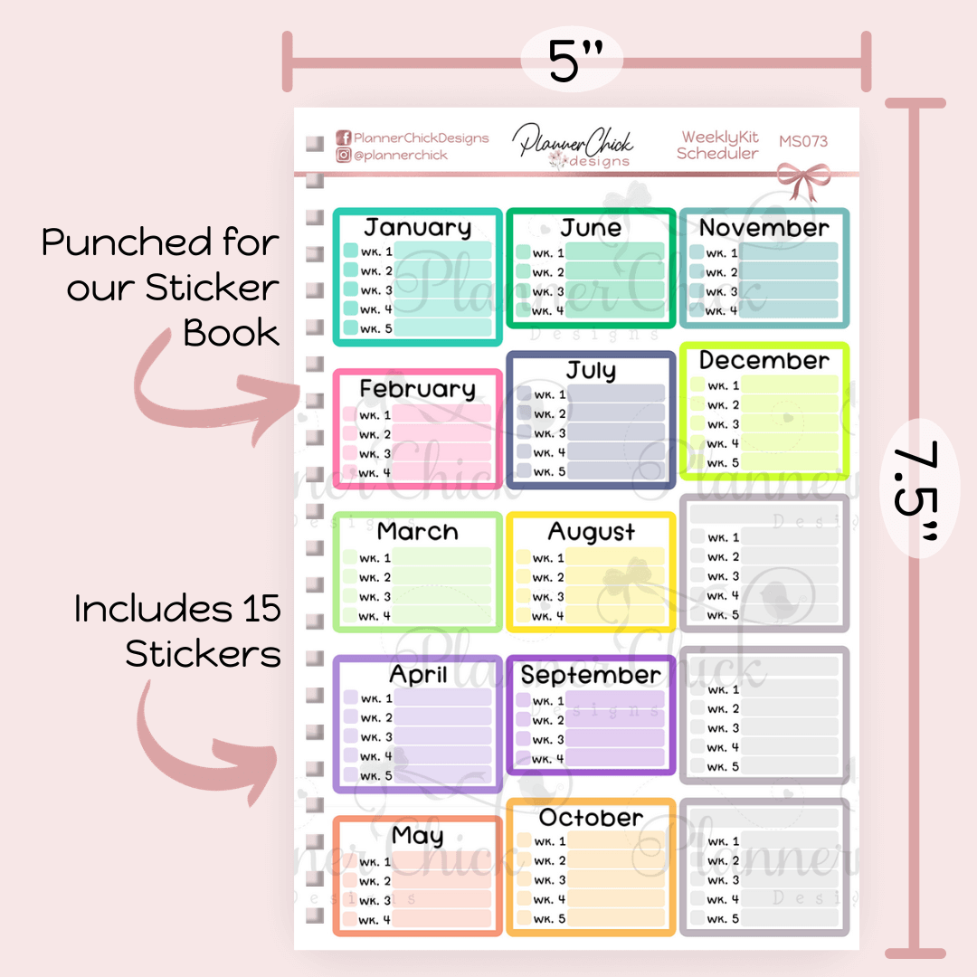 Weekly Kit Planning Stickers – PlannerChickDesigns