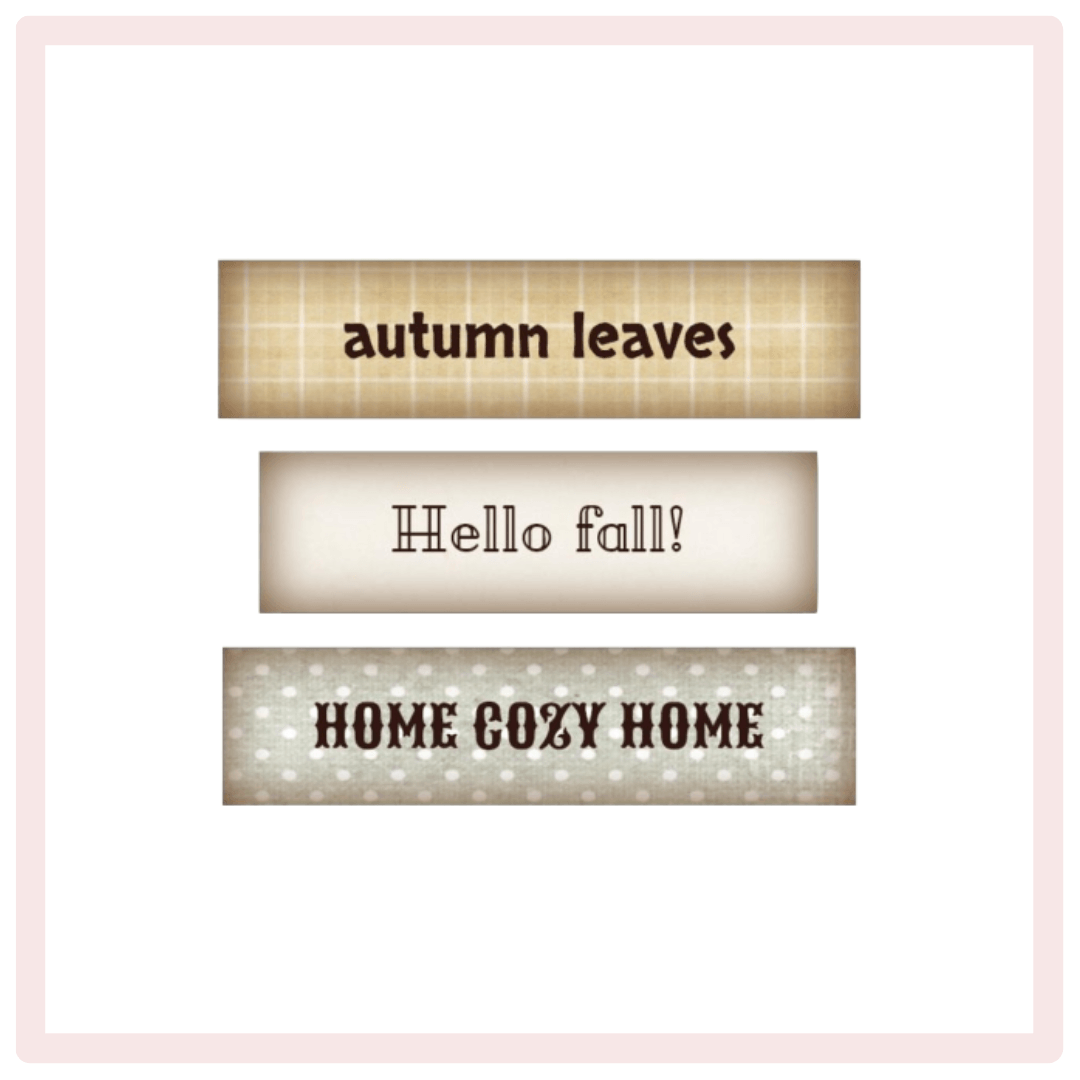 Autumn Words & Phrases