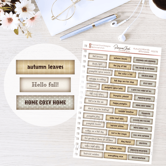 Autumn Words & Phrases