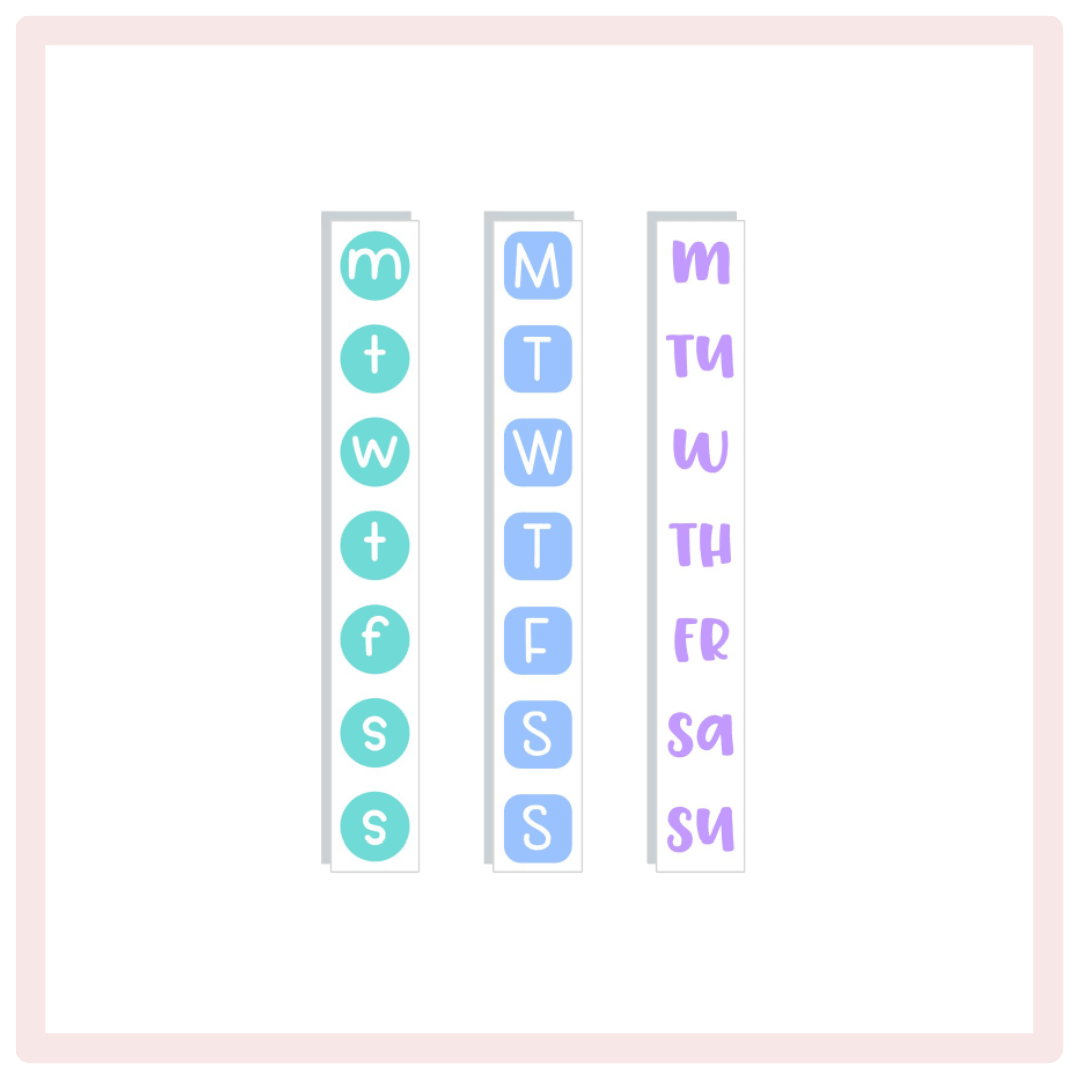 Weekly Strips Planner Stickers