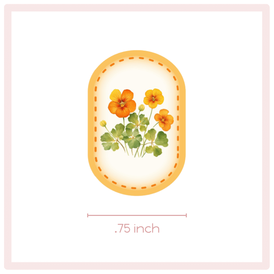 Decorative Flower Planner Stickers