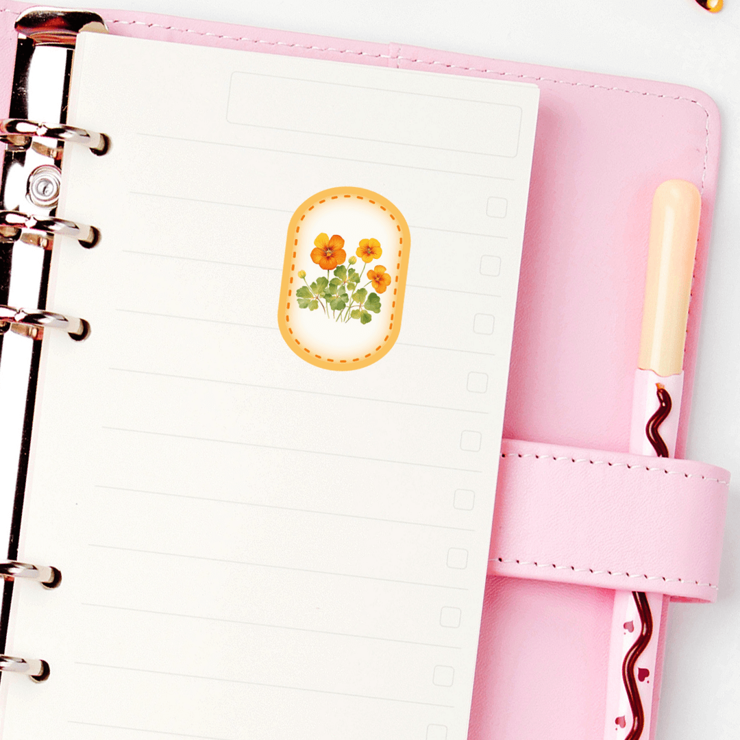 Decorative Flower Planner Stickers