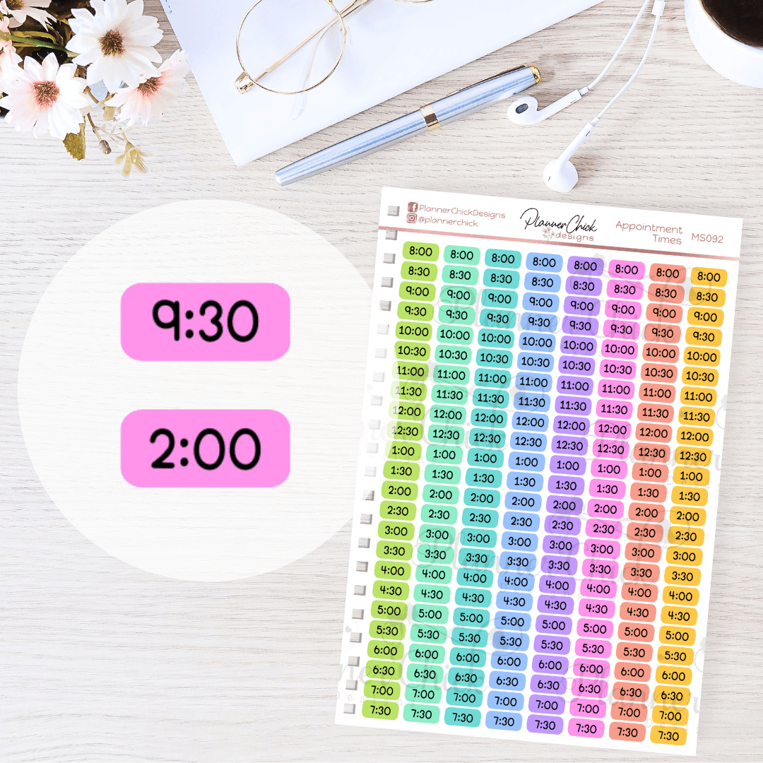 Appointment Times Planner Stickers