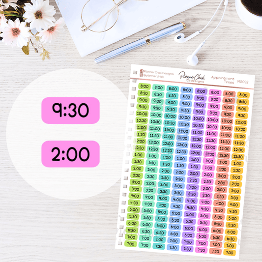 Appointment Times Planner Stickers