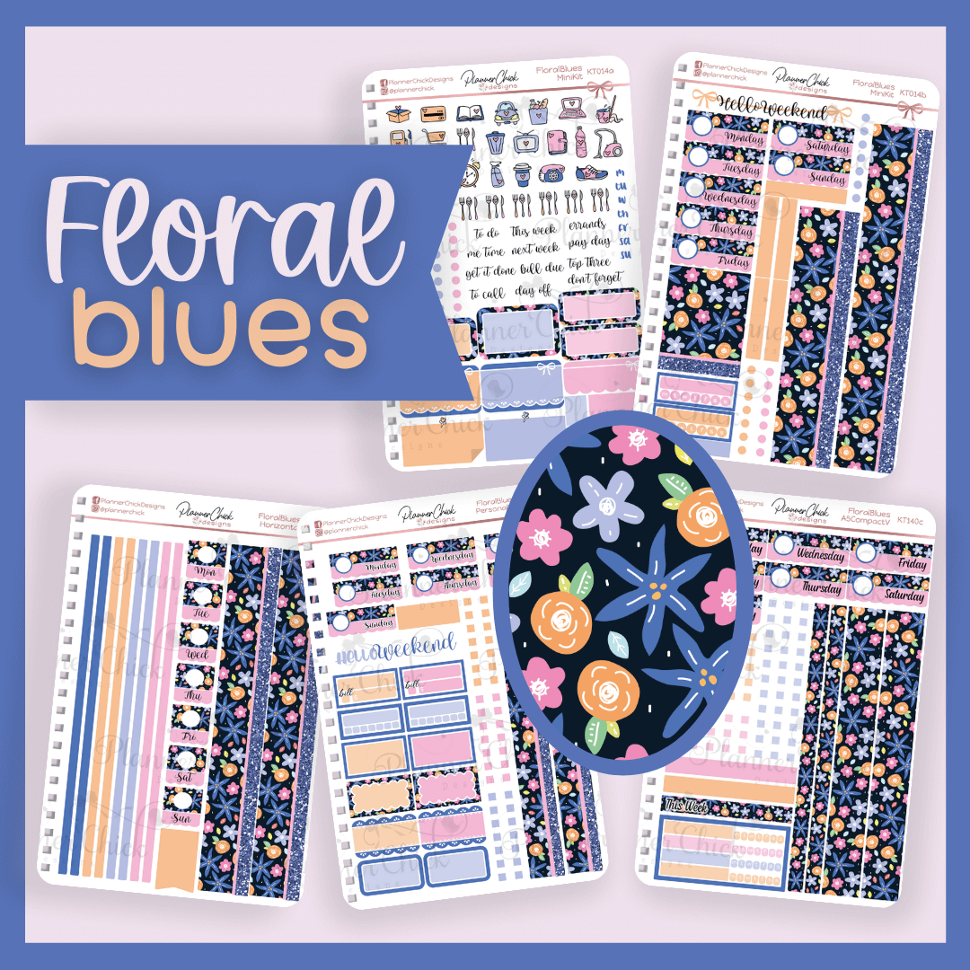 Floral Blues ~ Mini Kits