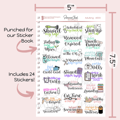 Adulting Planner Stickers