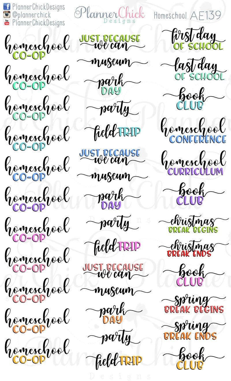 Homeschool Stickers