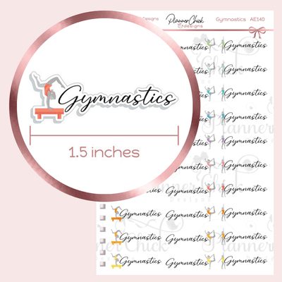 Gymnastics Planner Stickers