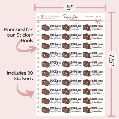 Vacation Planner Stickers