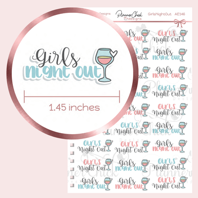 Girls Night Out Planner Stickers