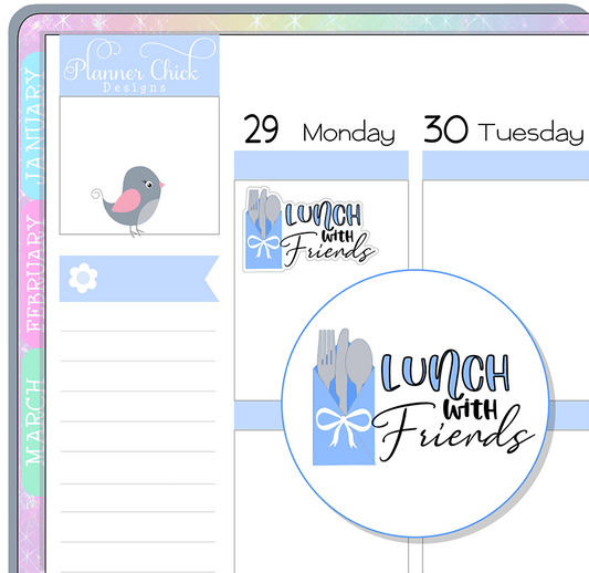 Lunch With Friends Planner Stickers