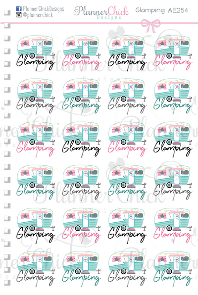 Glamping Planner Stickers
