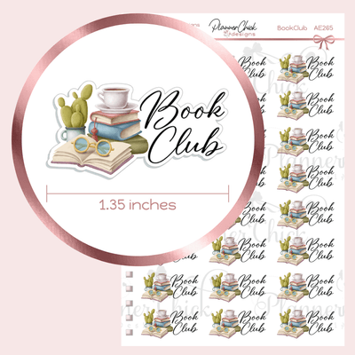 Book Club Planner Stickers