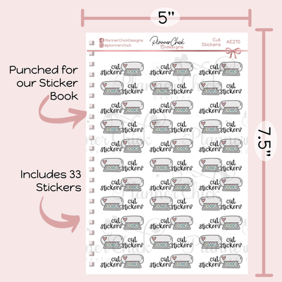 Cut Stickers Planner Stickers