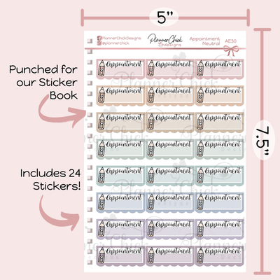 Appointment Planner Stickers