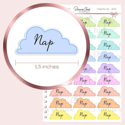 Nap Clouds Planner Stickers