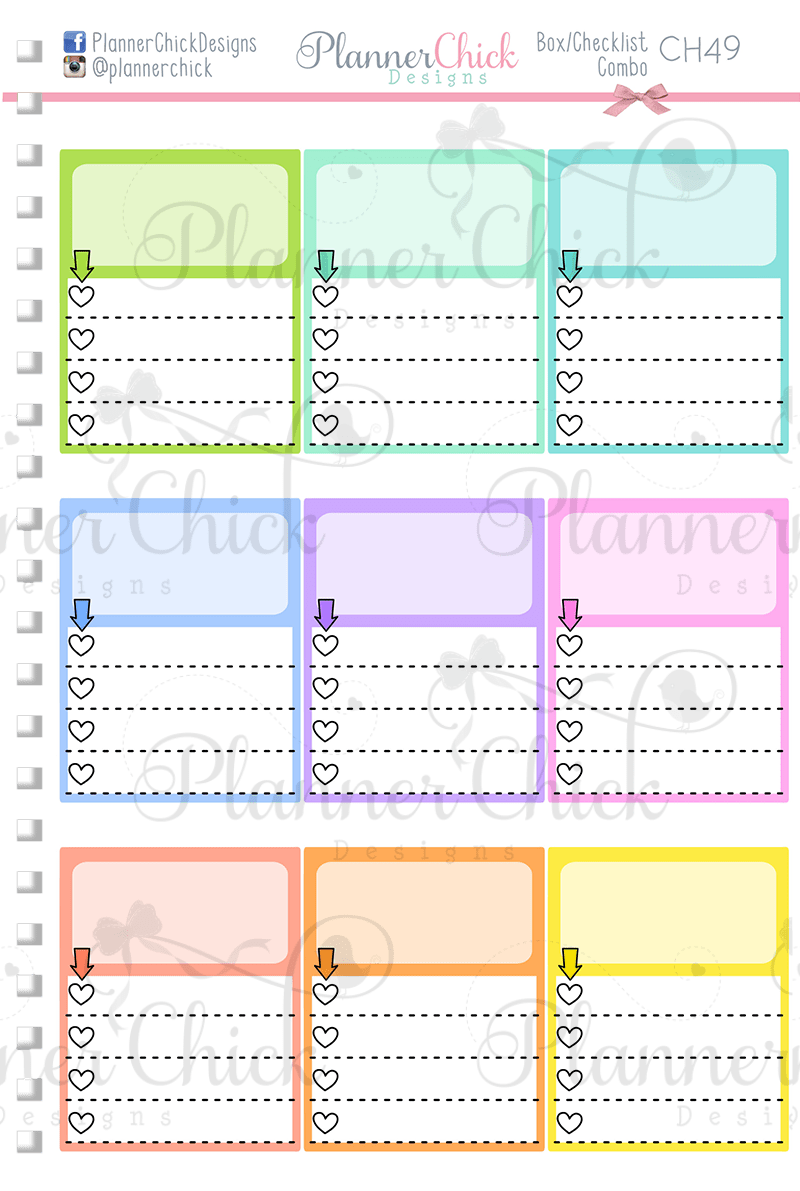 Half Box/Checklist Combo Stickers