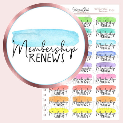 Membership Renewal Reminders