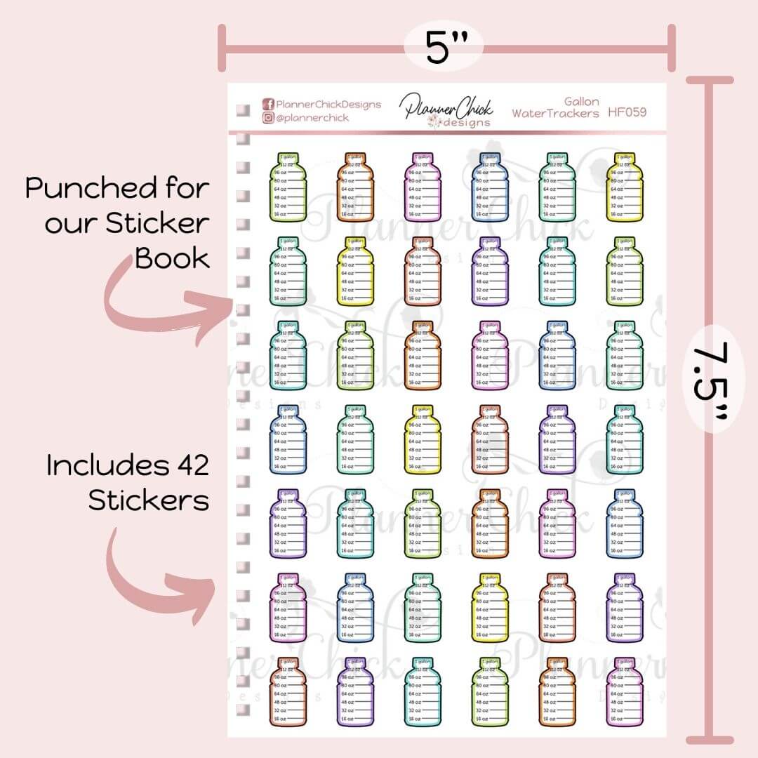 Drink Water Planner Stickers