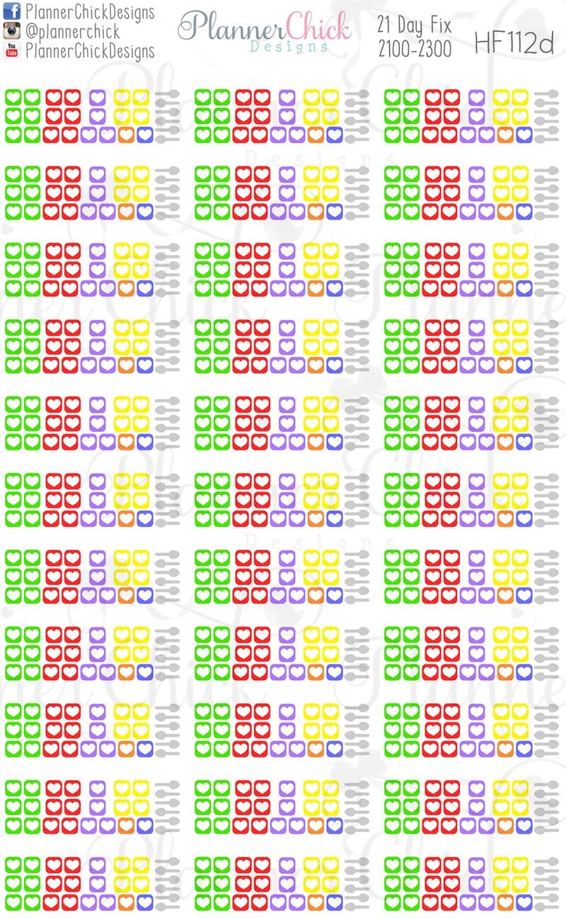 21 day fix containers checklist ~ ultimate portion fix