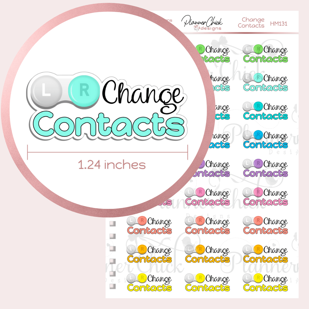 Change Contacts Planner Stickers