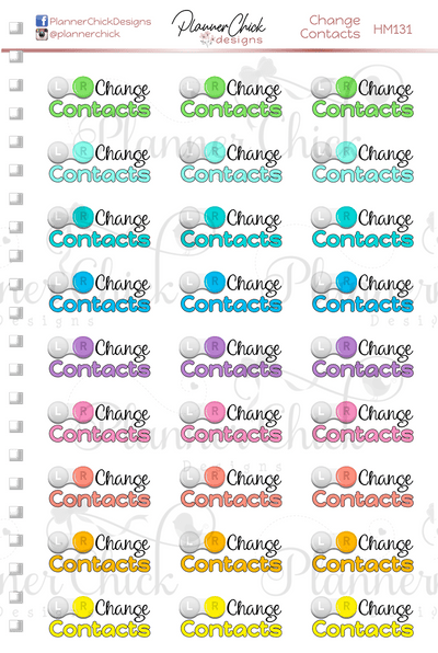 Change Contacts Planner Stickers