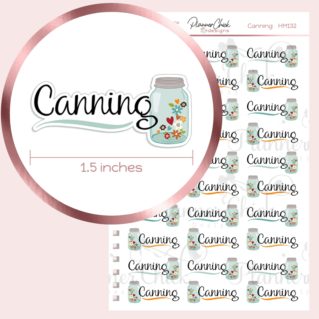 Canning Planner Stickers