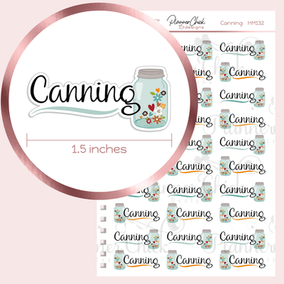 Canning Planner Stickers