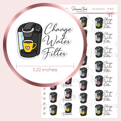Keurig Care Planner Stickers