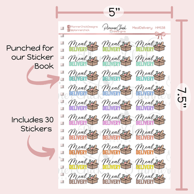 Meal Delivery Planner Stickers