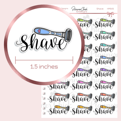 Shave Planner Stickers