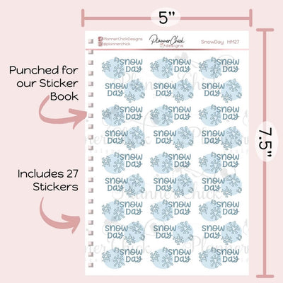 Snow Day Planner Stickers