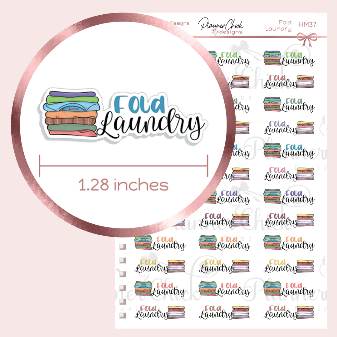 Fold Laundry Planner Stickers